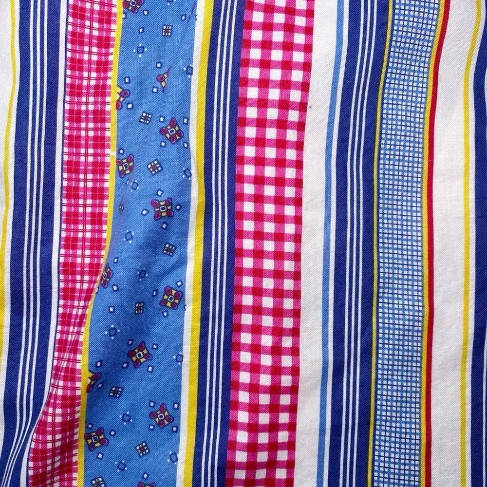 LizWear Vintage Colorful Multi Pattern Button Down Shirt with Pearl Snaps - Picture 13 of 16
